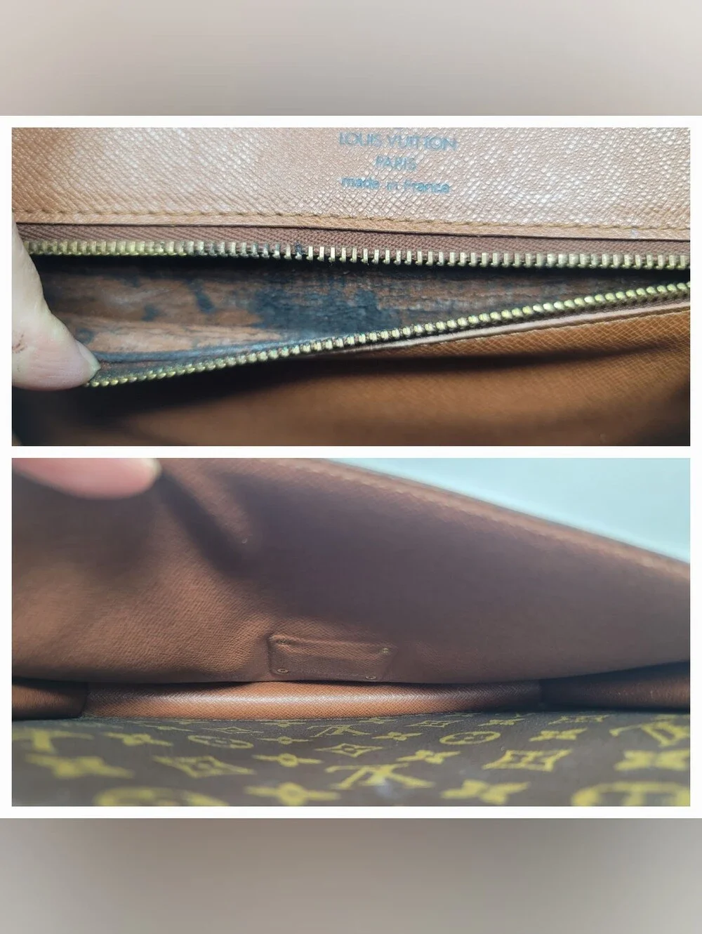 Louis Vuitton Monceau Monogram 28 Canvas Crossbody Shoulder Hand Bag Authentic